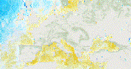 Anomálie teploty hladiny mora (údaje zo satelitov)